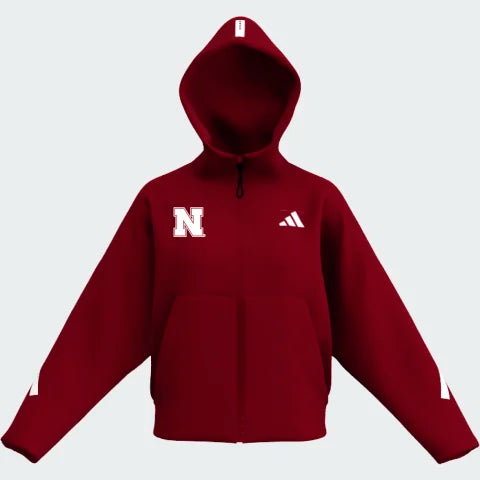 Women's Adidas Red Full Zip Sideline 2025 W Z.N.E. FZ