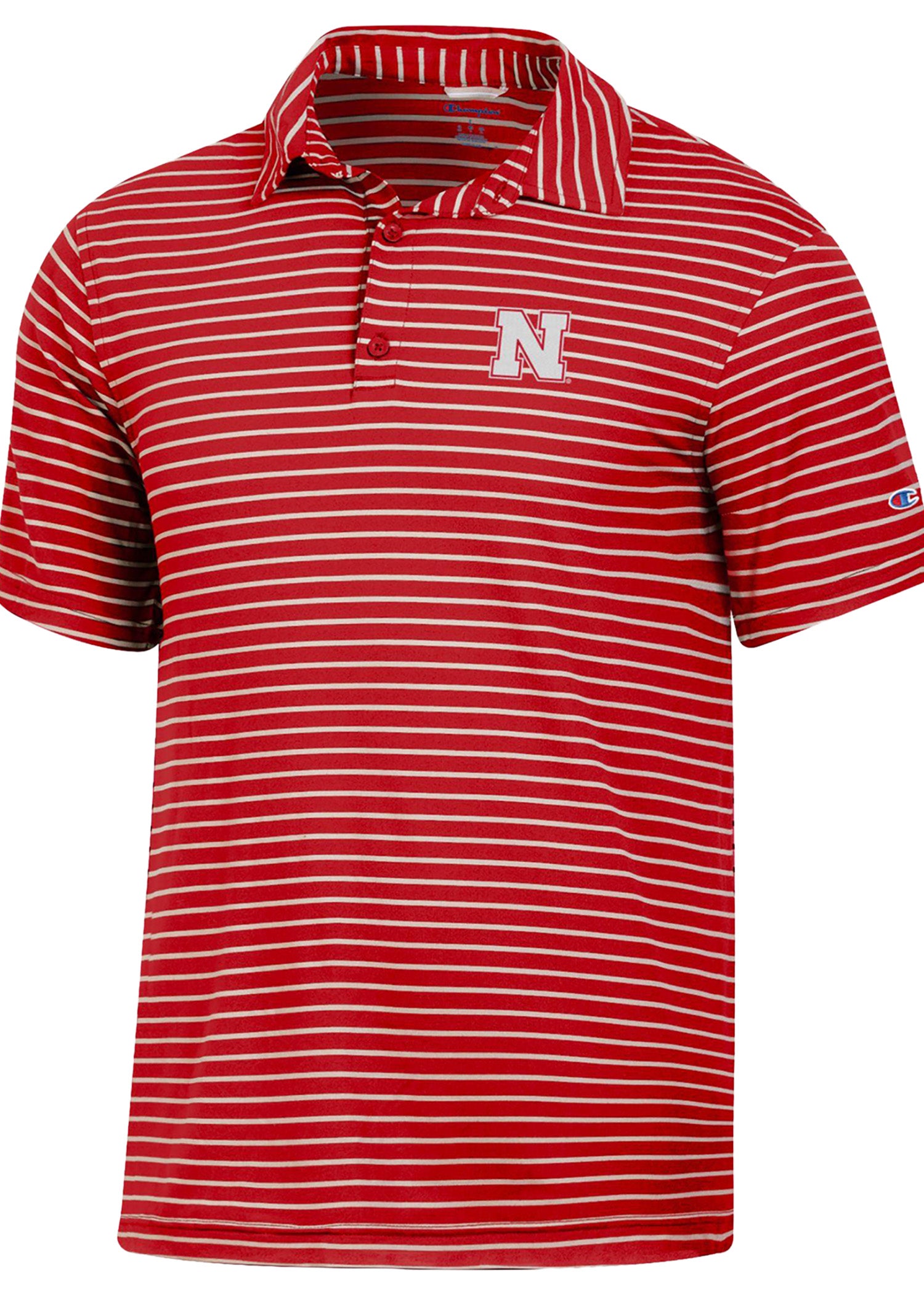 Nebraska Huskers Red Striped Polo
