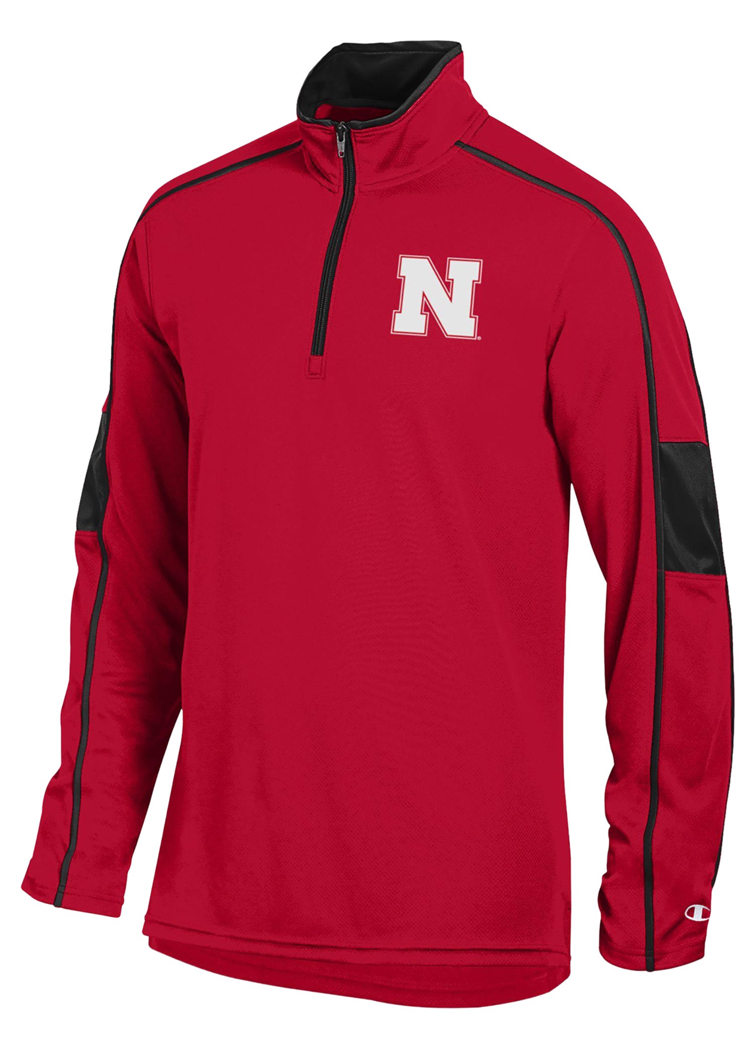 アクセサリー nebraska Nebraska Huskers Arm Panel ¼-Zip Pullover