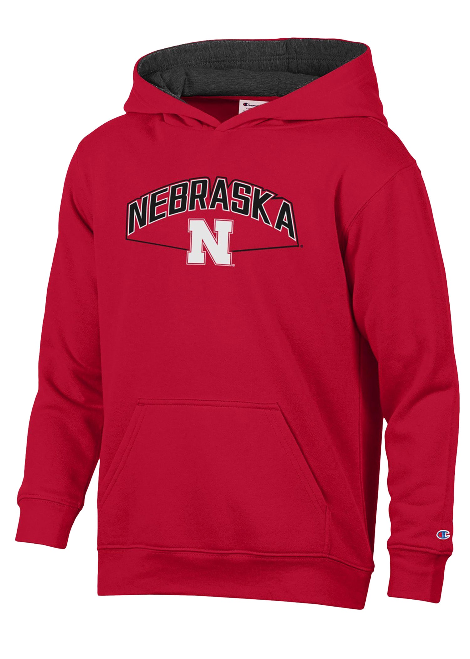 Youth Nebraska Huskers Arch N Logo Fleece Hoodie (2 colors)