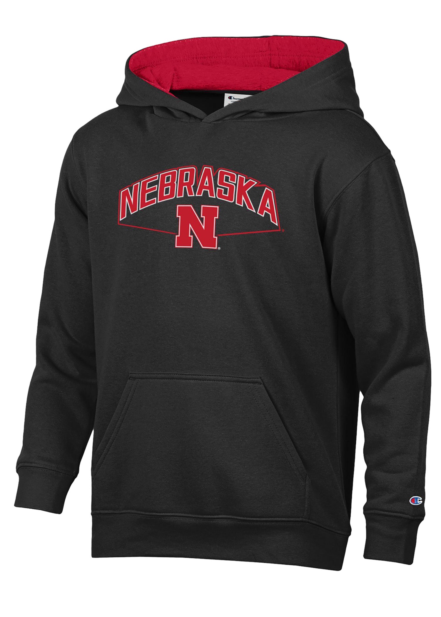 Youth Nebraska Huskers Arch N Logo Fleece Hoodie (2 colors)