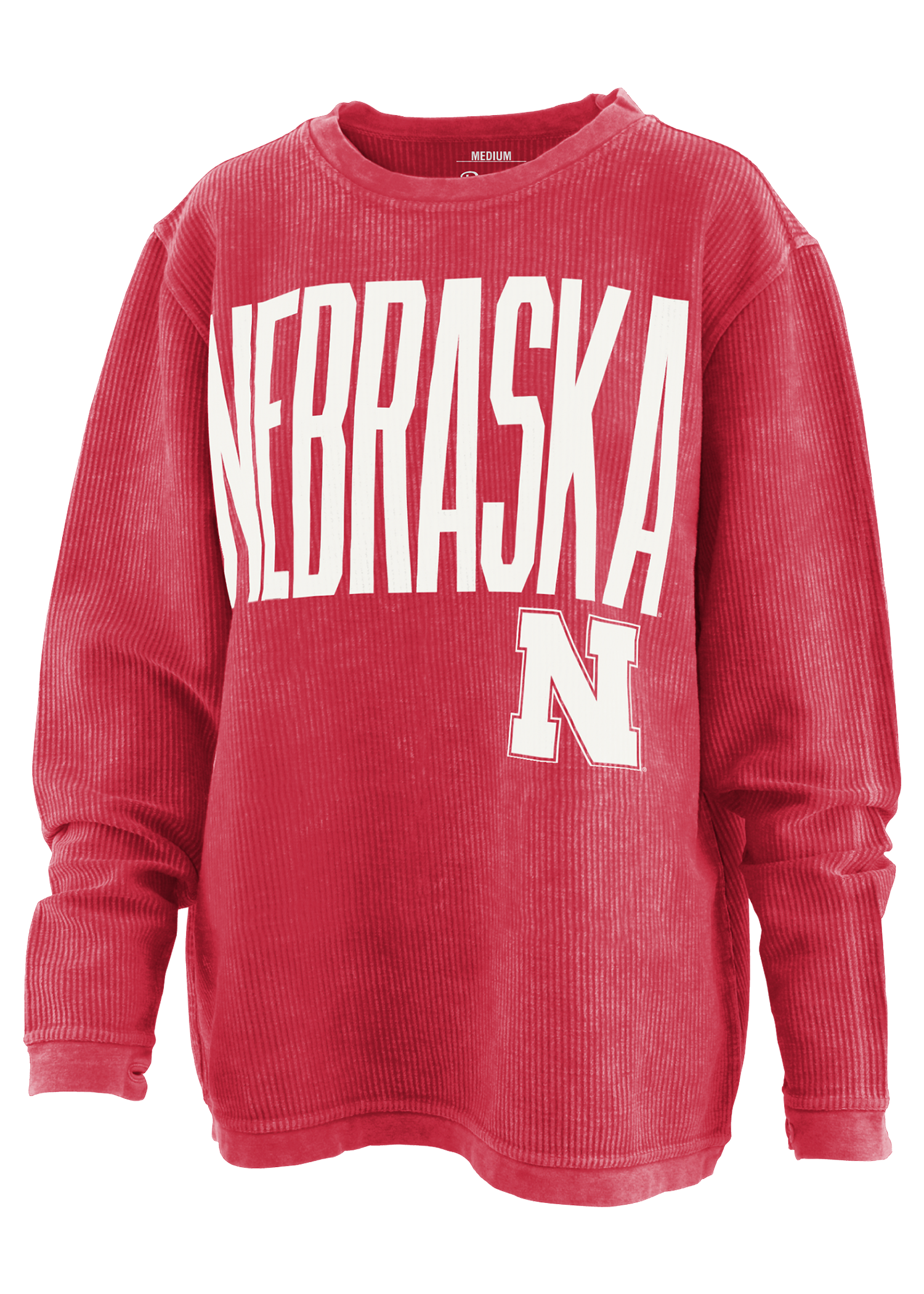 Women's Nebraska Huskers Peterson Poncho Fleece Sweatshirt