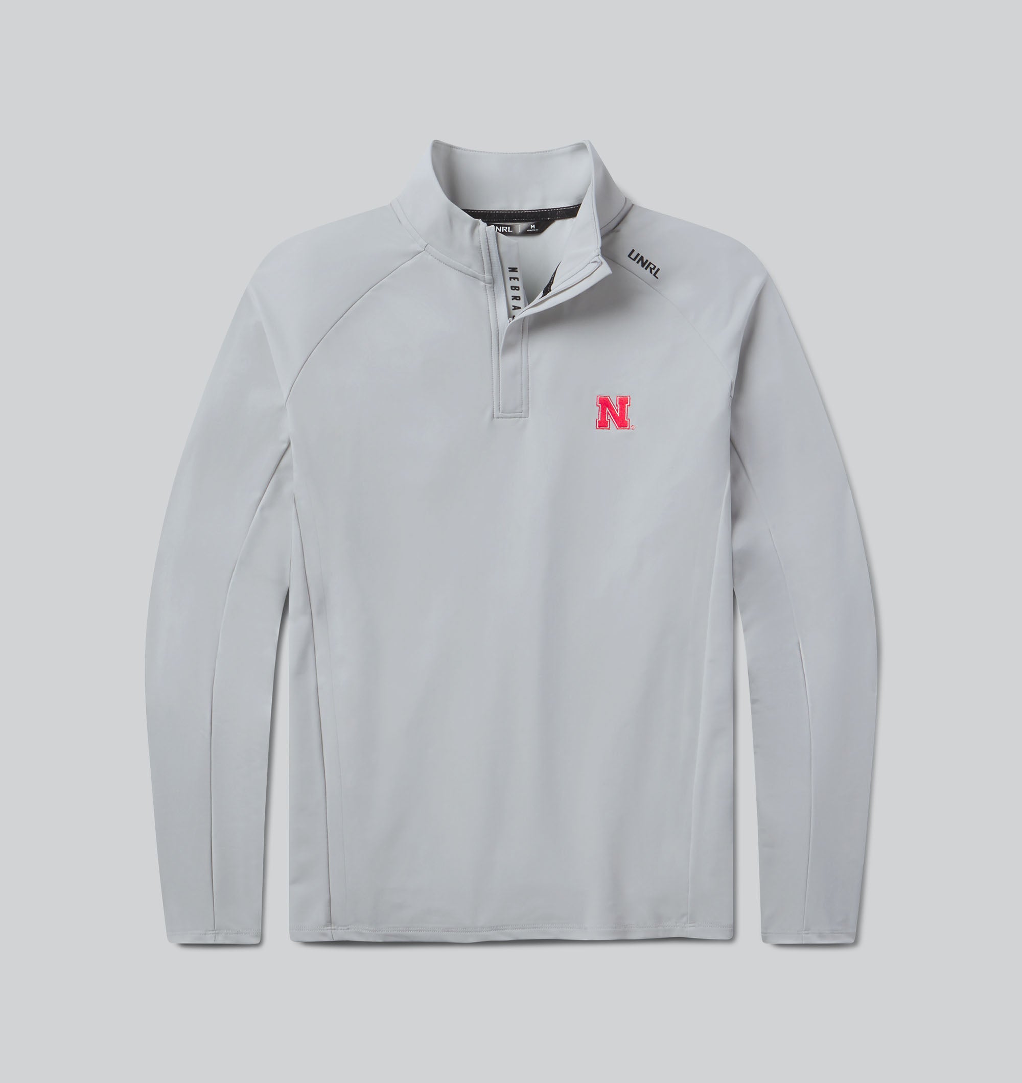 UNRL Highlands Quarter Zip in Mist - Nebraska Cornhuskers