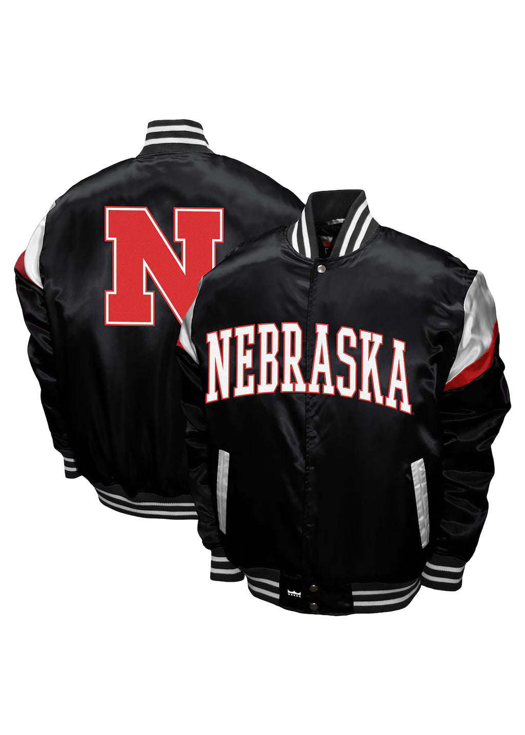 Power Satin Full-Snap Coat - Black