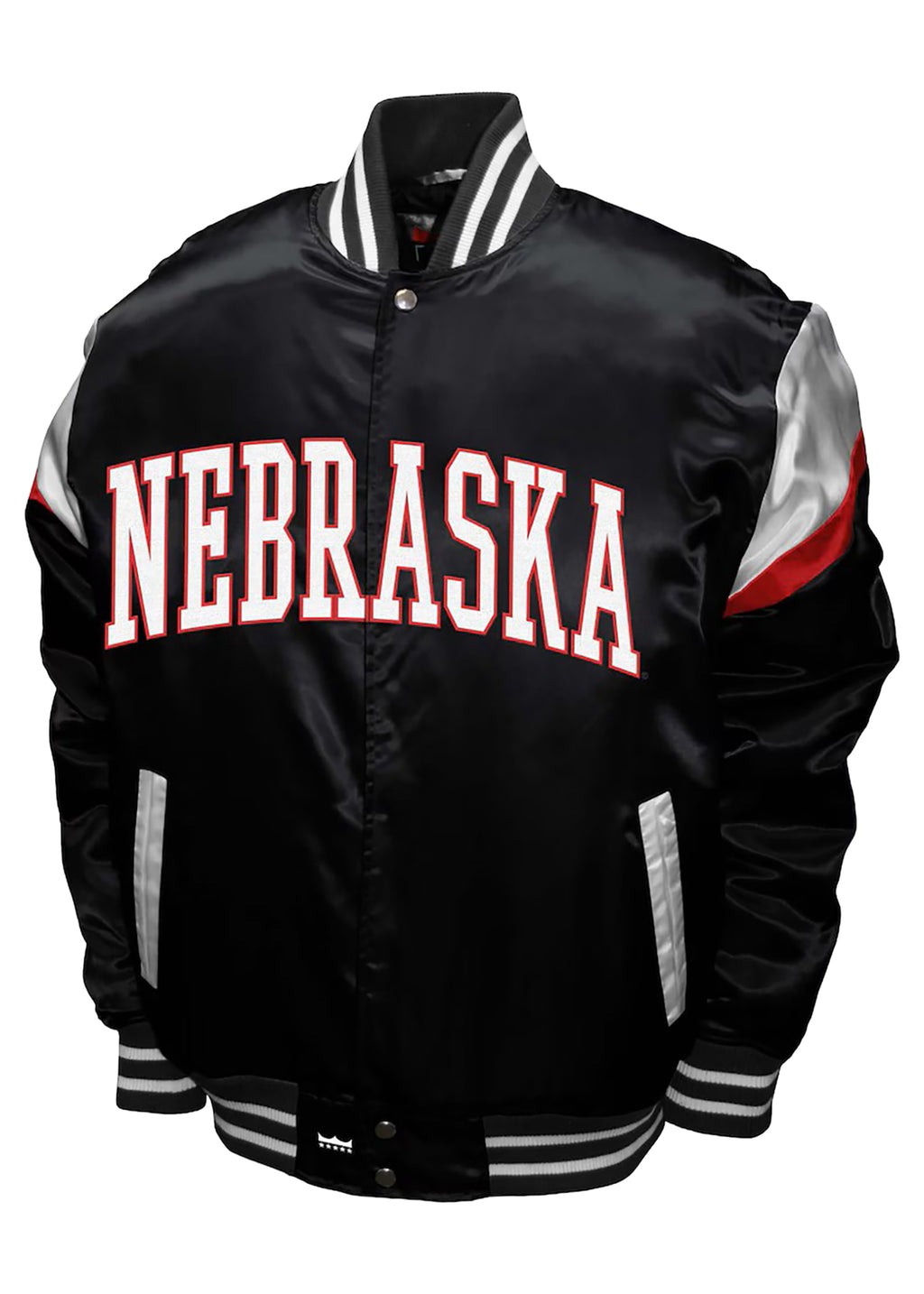 Power Satin Full-Snap Coat - Black