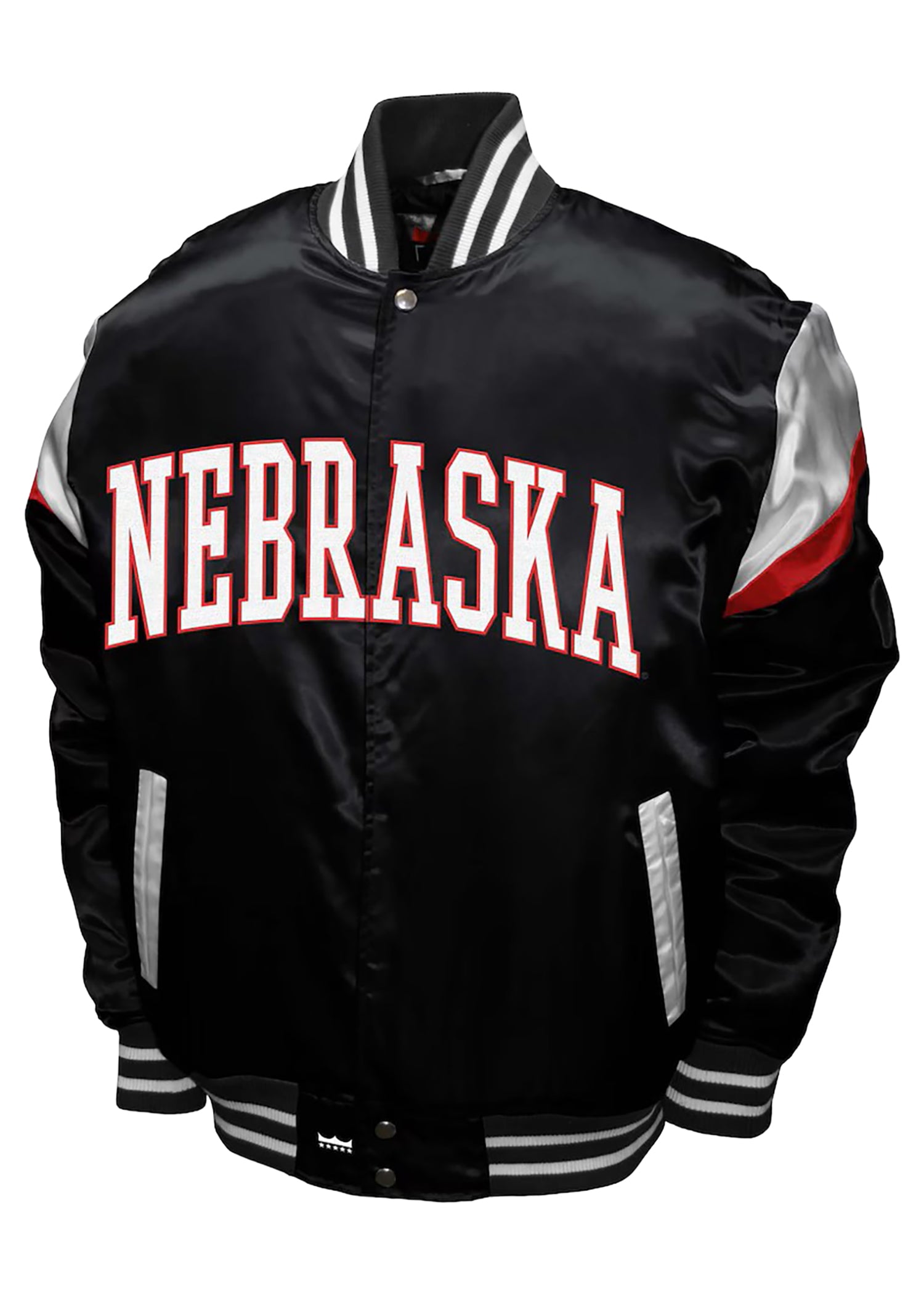 Power Satin Full-Snap Coat - Black