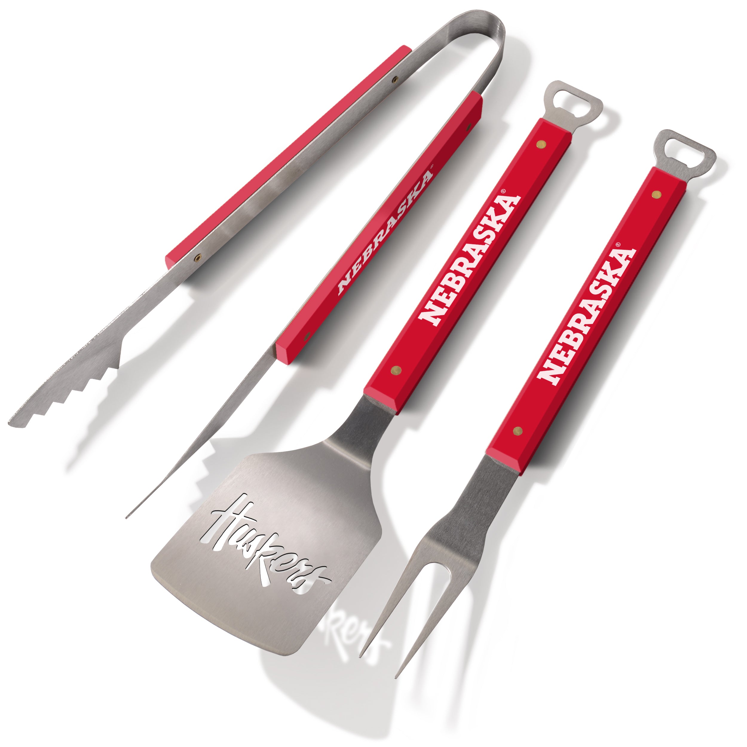 3pc Laser-Etched Grill - Nebraska Cornhuskers