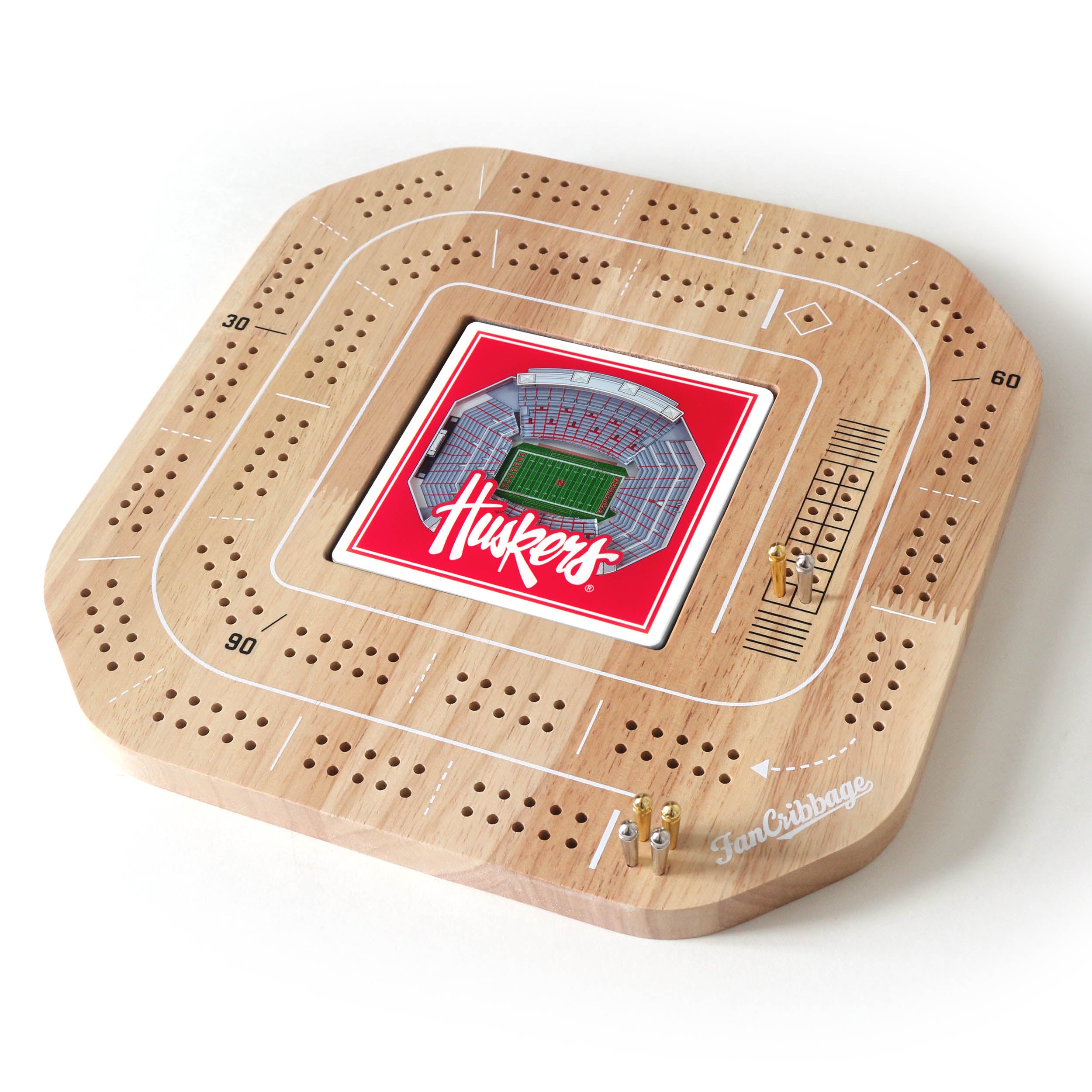 Stadiumview 3D Fan Cribbage - Nebraska Cornhuskers