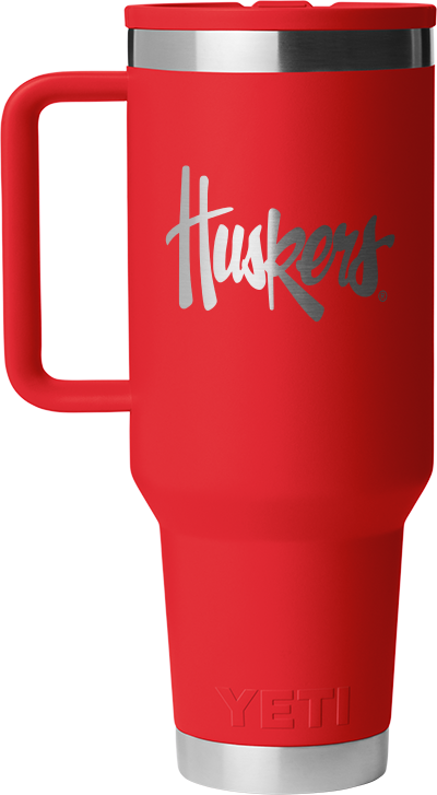 YETI Script Huskers - Rambler 42oz Mug With Collapsible Straw