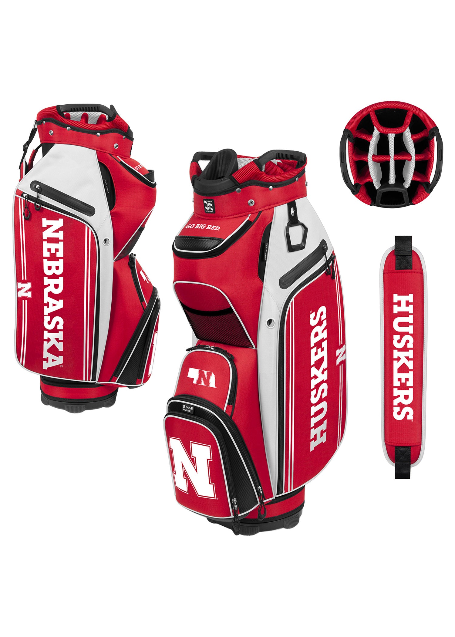 Nebraska Huskers Bucket III Cooler Cart Golf Bag