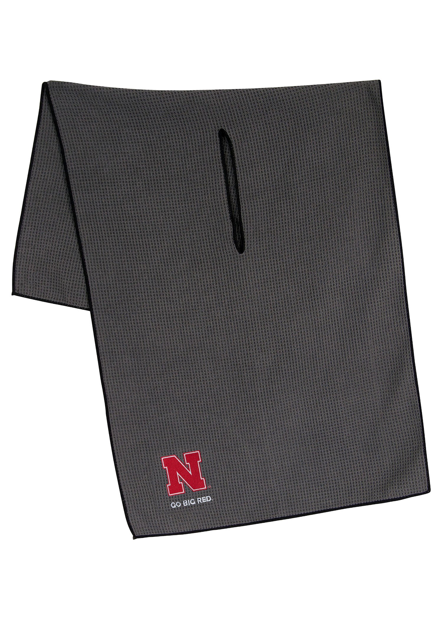 Grey Husker Golf Club Waffle Weave Microfiber Towel 19" x 41"