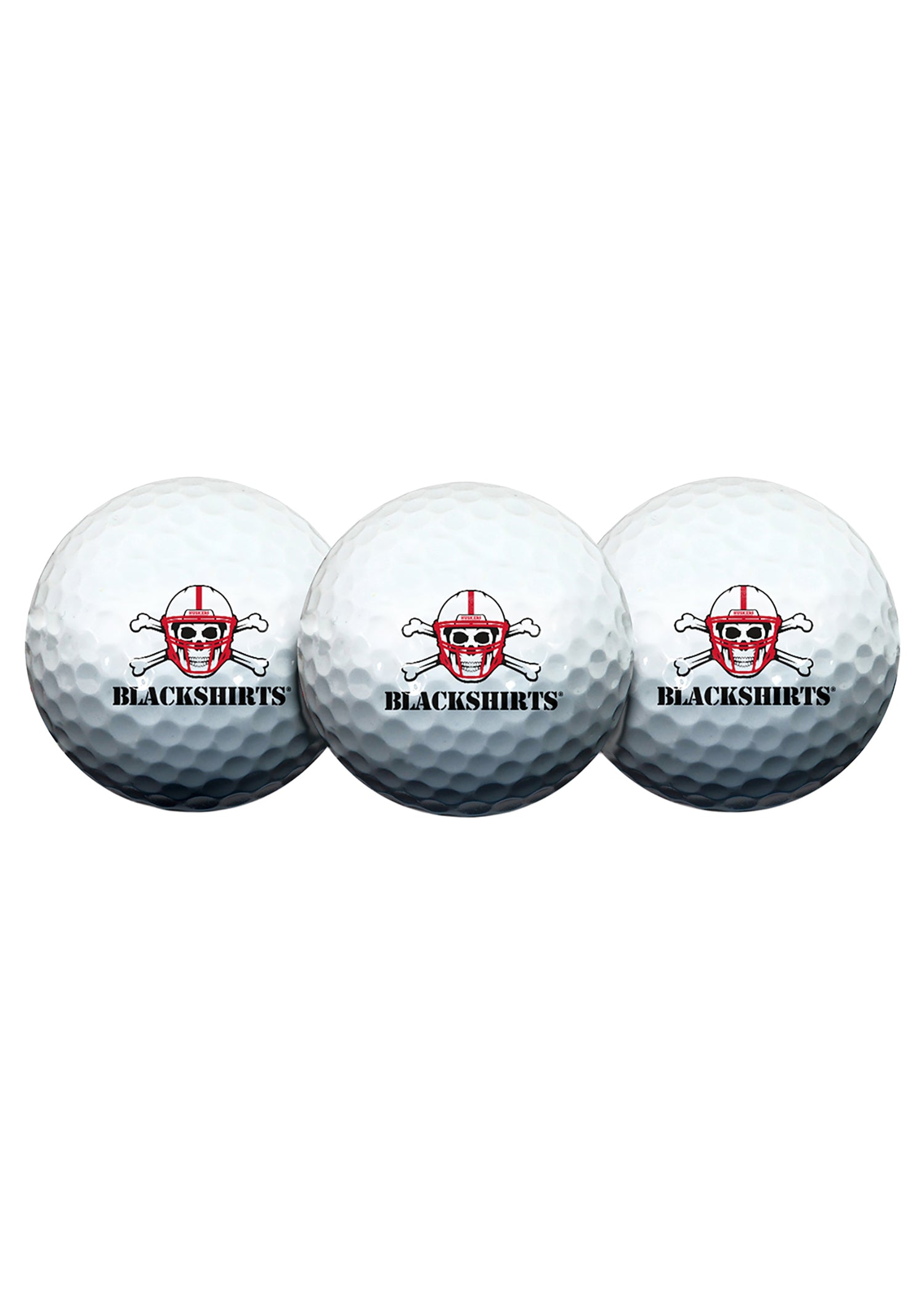 3pk Husker Golf Balls - White - Blackshirts