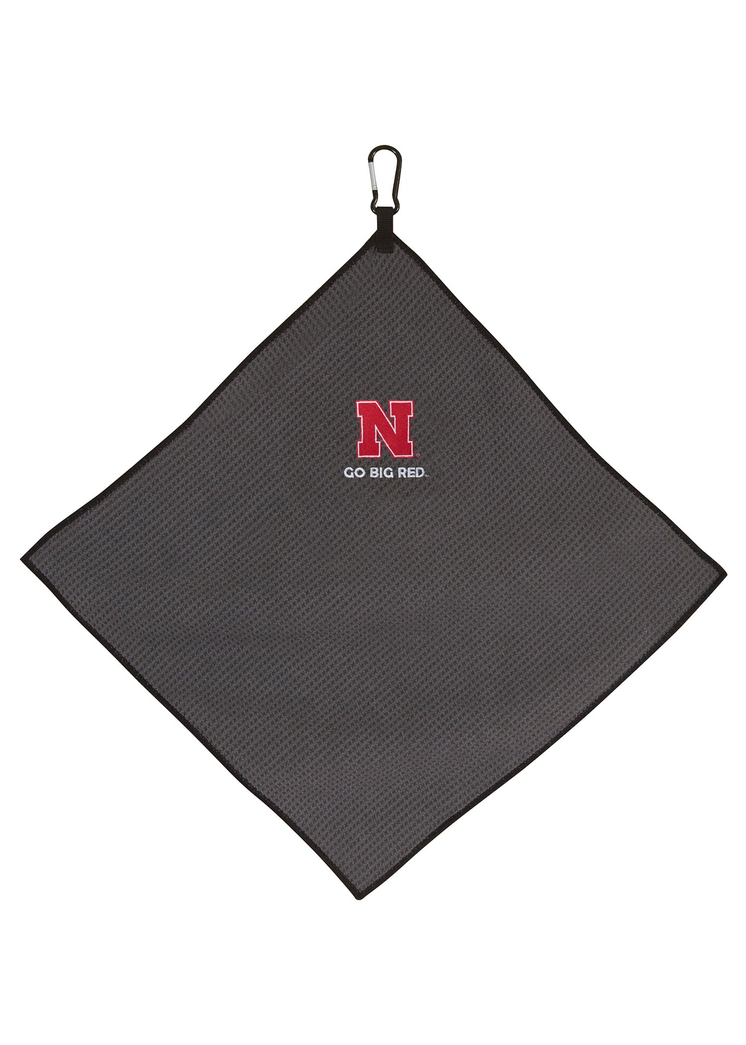 Grey Husker Golf Club Waffle Weave Microfiber Towel 15" x 15"