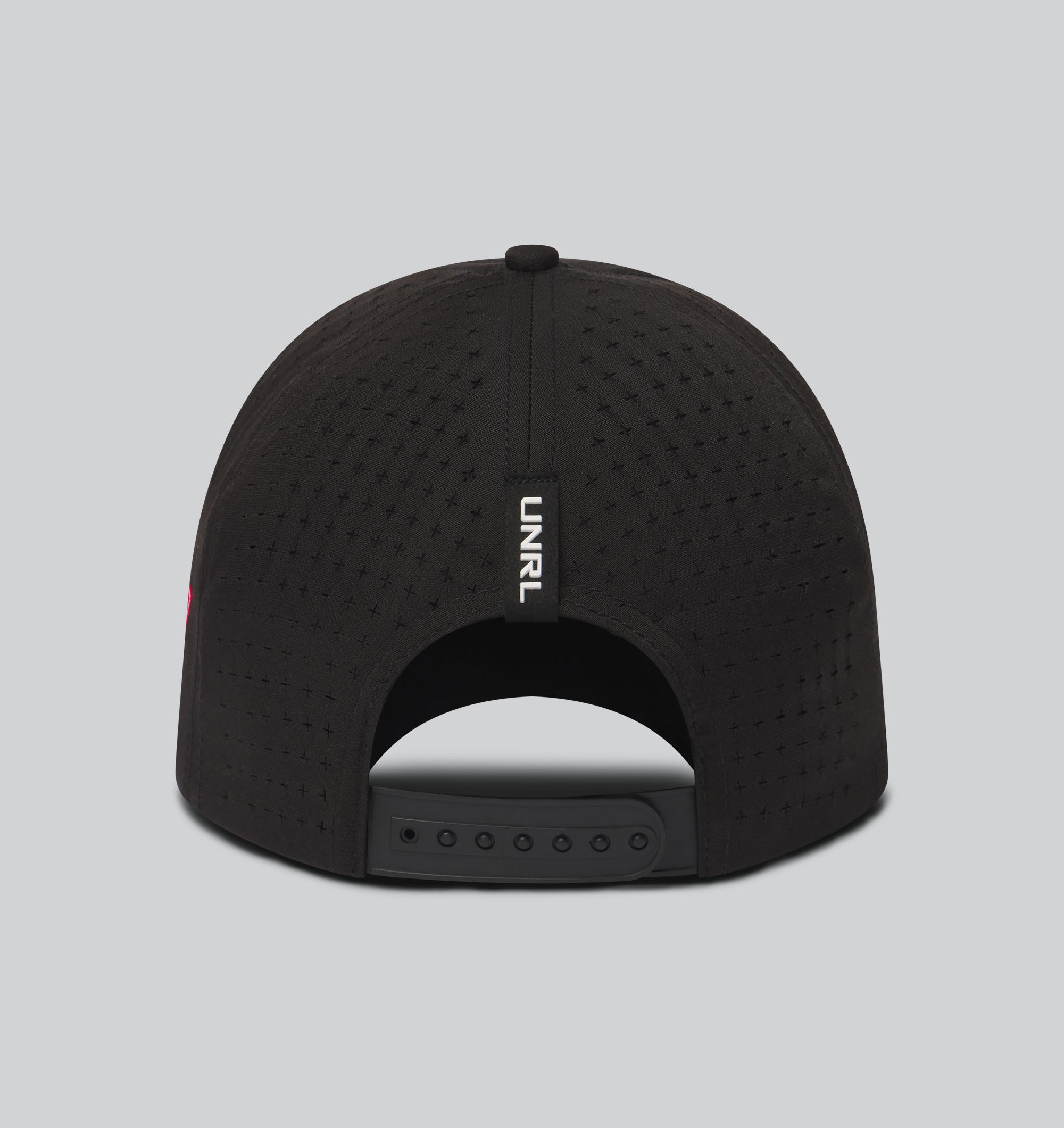 UNRL Mid-Pro Vented Rope Black Hat, Curved Bill, Snapback - Nebraska Cornhuskers