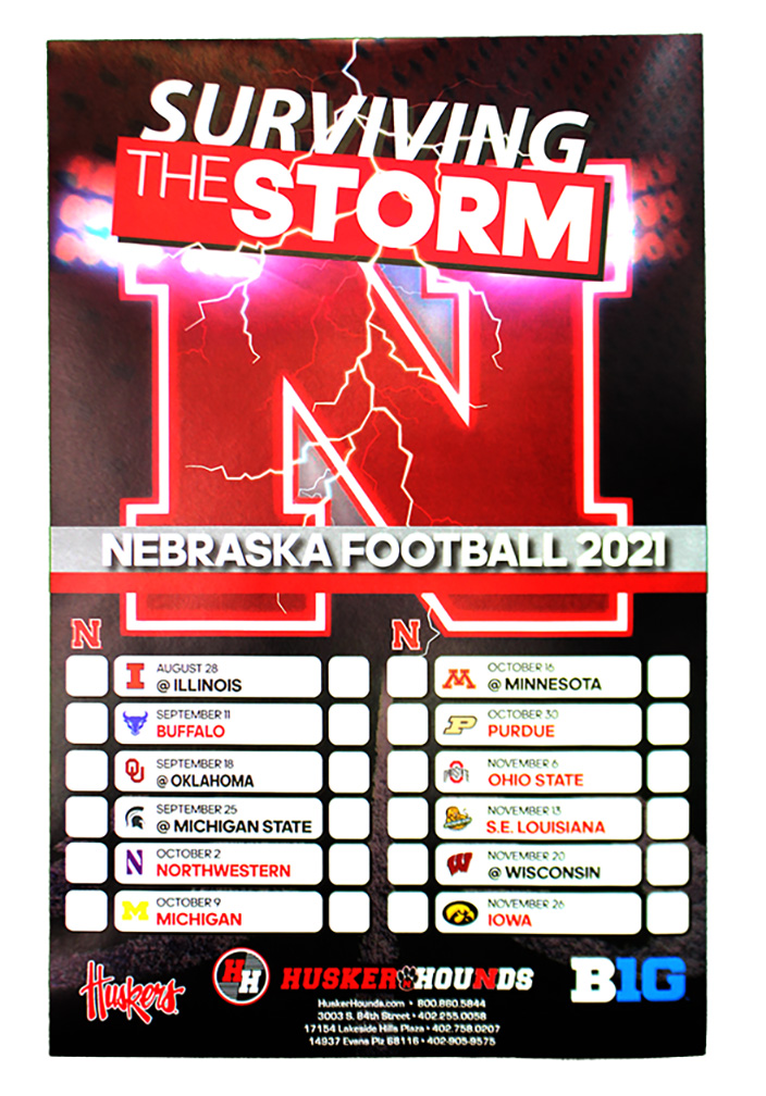 husker football schedule in central time zone