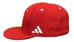 Adidas 2024 Red Nebraska Cream Iron N Mesh Fitted Flat Brim - HT-H1261