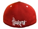 Adidas 2024 Red Nebraska Iron N Mesh Fitted Flat Brim - HT-H1260