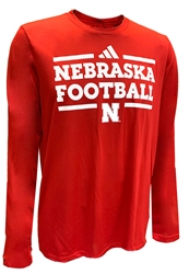 Adidas 2024 Team Issue Nebraska Football Locker Practice LS Pregame Tee - Red Nebraska Cornhuskers, Nebraska  Long Sleeve, Huskers  Long Sleeve, Nebraska  Mens, Huskers  Mens, Nebraska  Mens T-Shirts, Huskers  Mens T-Shirts, Nebraska Adidas, Huskers Adidas, Nebraska Adidas 2024 Team Issue Red Nebraska Football Locker Practice LS Pregame Tee, Huskers Adidas 2024 Team Issue Red Nebraska Football Locker Practice LS Pregame Tee