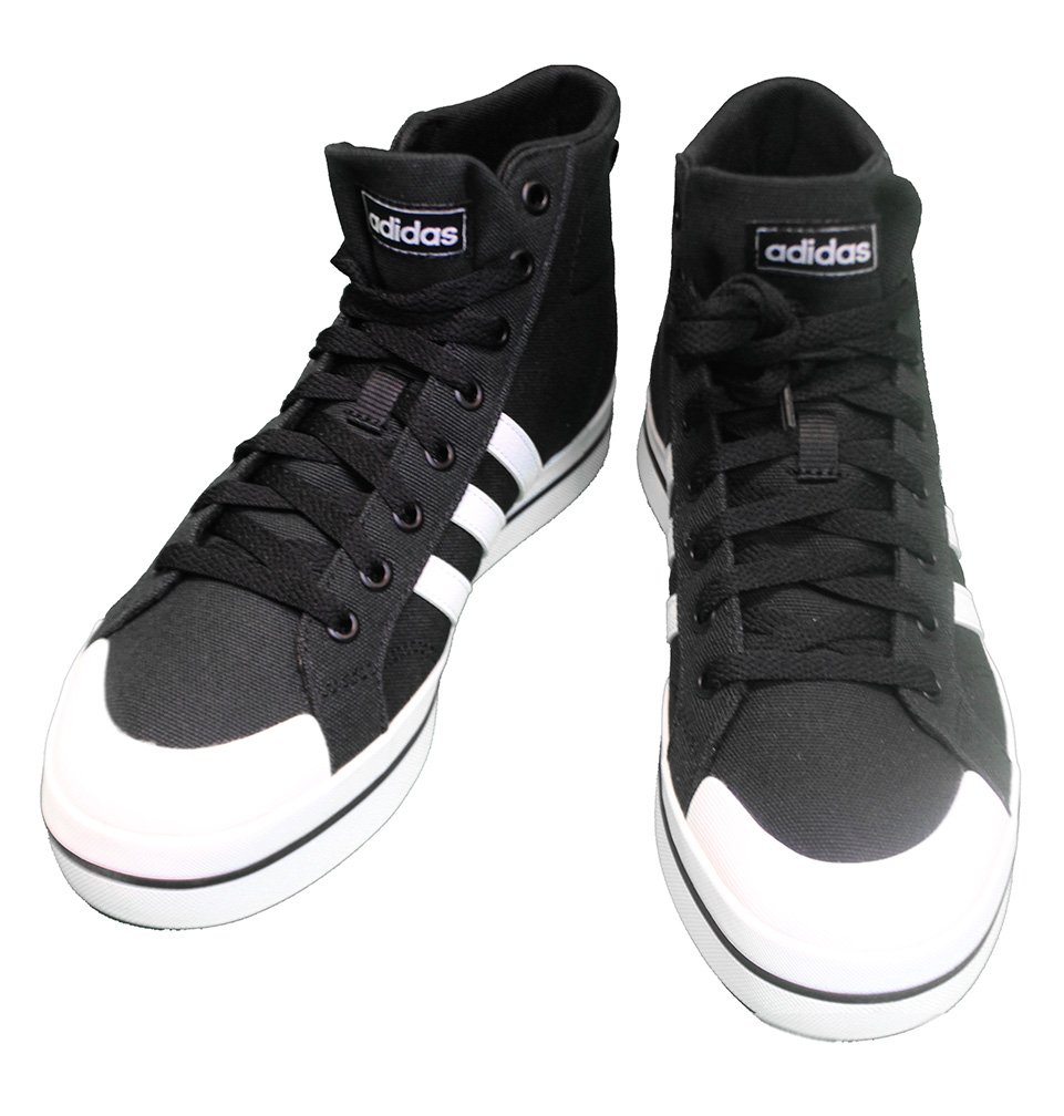 Adidas black clearance stripe shoes