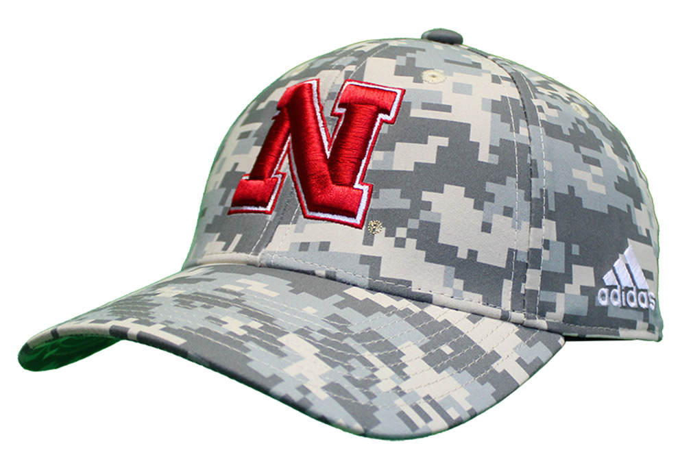 nebraska adidas camo hat