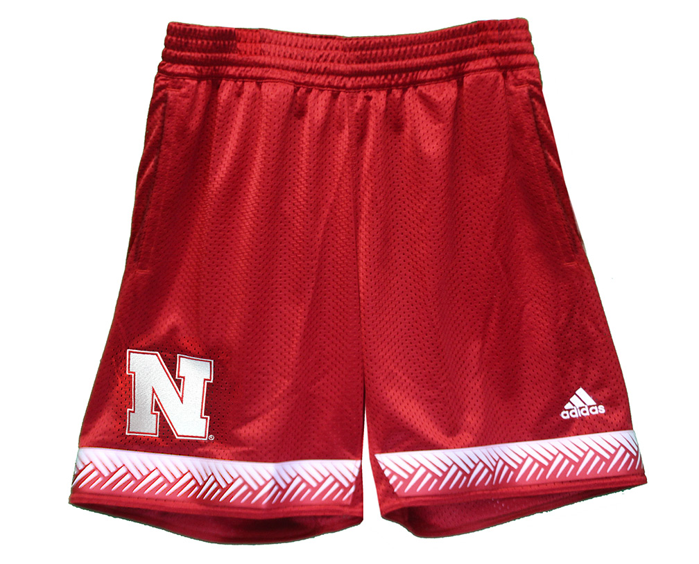 Adidas Red Nebraska Swingman Basketball Shorts