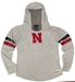 Adidas Nebraska Huskers Youth Slouchy Stripe Hoodie - YT-95073