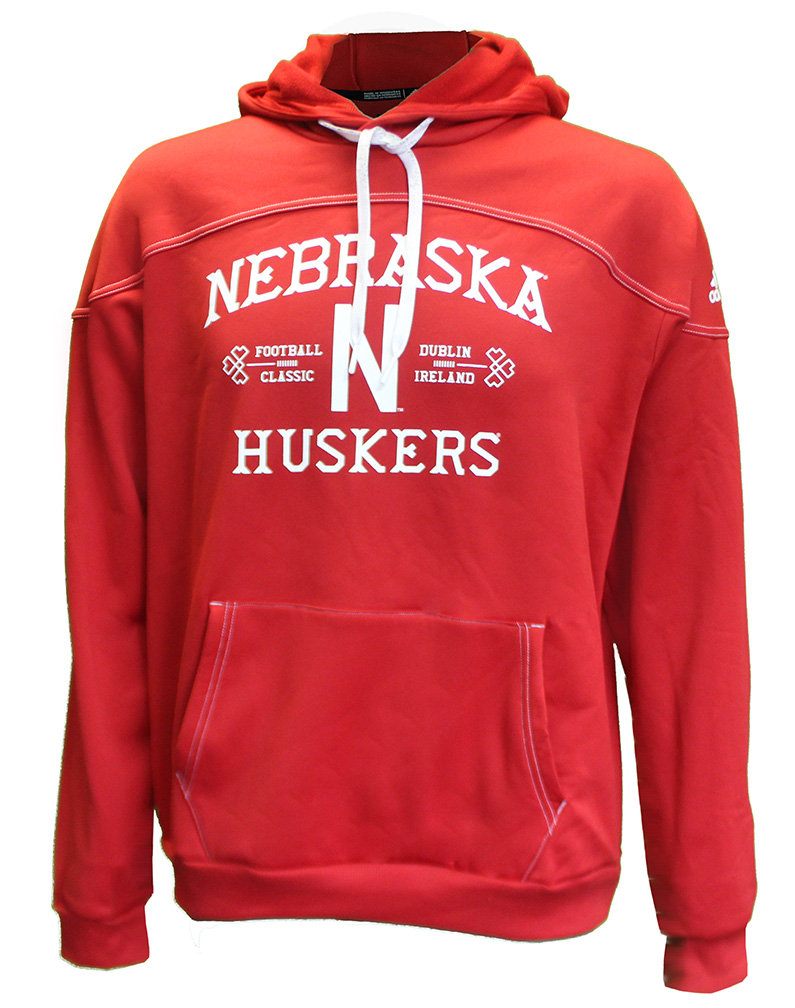 Adidas Nebraska N Ireland Stadium Pullover Hoodie