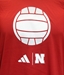 Adidas Nebraska Volleyball Locker Pregame Tee - AT-G1293