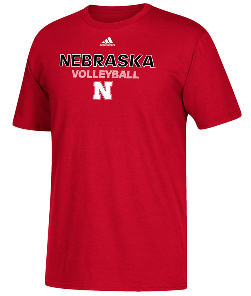 adidas nebraska volleyball shirt