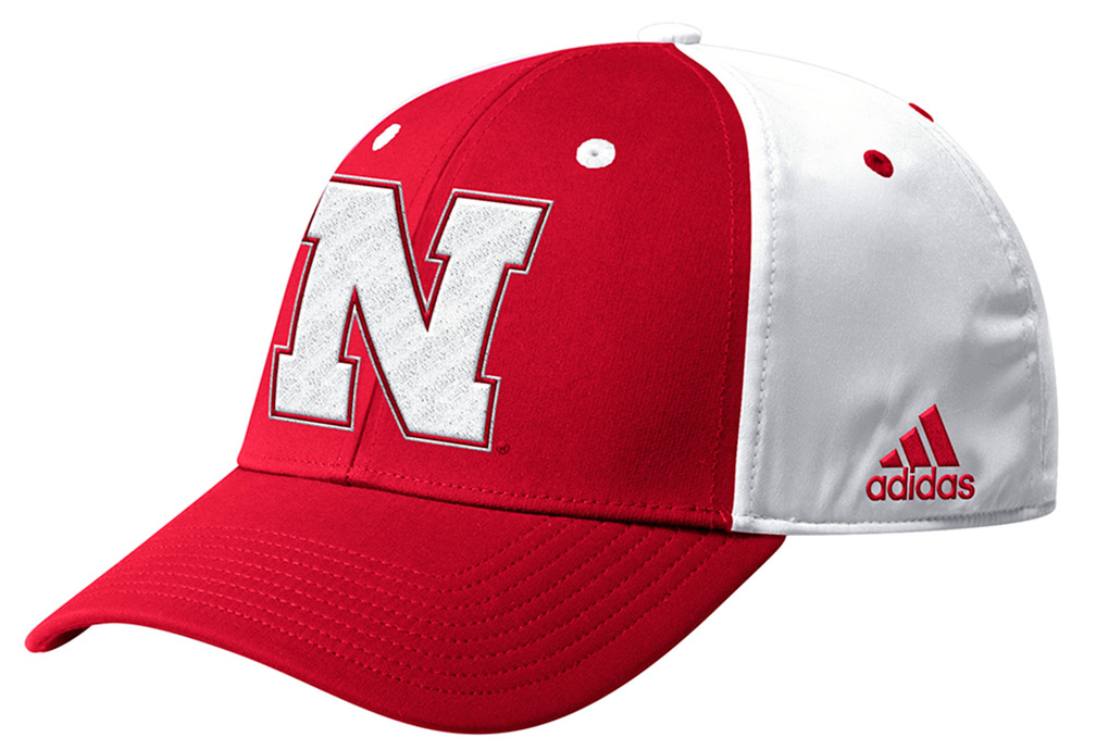 Adidas Nebraska Strong Flexxin Hat - Red N White