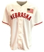 Adidas Official 2024 Nebraska Baseball Cream Jersey - AS-H8364