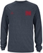 Adidas Red Long Sleeve Climalite logo tee - AT-71029