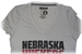 Adidas Womens Nebraska Huskers Shock Energy V-Neck Tee - Grey - AT-80039