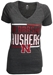 Adidas Womens Nebraska Huskers V-Neck Tee - Grey - AT-80047