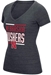 Adidas Womens Nebraska Huskers V-Neck Tee - Grey - AT-80047