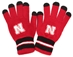 Adidas Youth Nebraska Touch Screen Gloves - YT-A6254