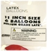 N Huskers Balloons 6 pack - NV-50020