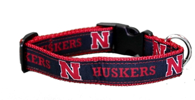 Huskers Dog Collar Nebraska cornhuskers, husker football, nebraska merchandise, husker merchandise, husker pet collar, husker dog collar, nebraska pet collar, nebraska dog collar