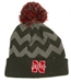 Chevron Gray Cuffed Knit  Hat - HT-79193