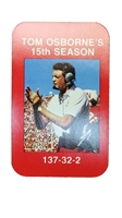 Coach Osborne 1987 Schedule Card Nebraska Cornhuskers, Autographed 1997 Scott Frost Player Schedule Card