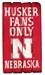 Husker Fans Only Wooden Plank - FP-86006