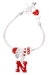 Husker N Charm Circle Bead Bracelet - DU-A4281