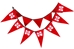 Husker Party Flags - 30 Foot Strand  - NV-40827