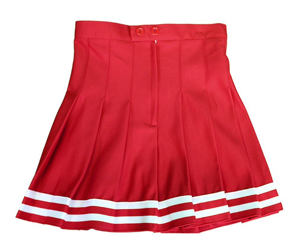 Husker Rah Rah White Stripe Hem Skirt