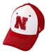 Husker Red N White Panel Bleacher Cap - HT-A8014