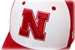 Husker Red N White Panel Bleacher Cap - HT-A8014