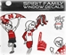 Husker Sticker Family - MD-80005