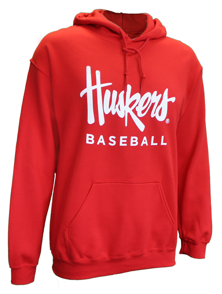 Nebraska Huskers Baseball Red Hooded Sweatshirt Western