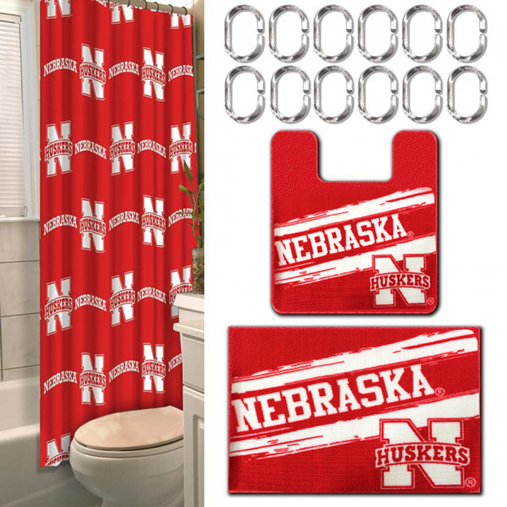 husker bathroom set