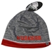 Huskers Grey N Red Reversible Nylon Beanie - HT-89125